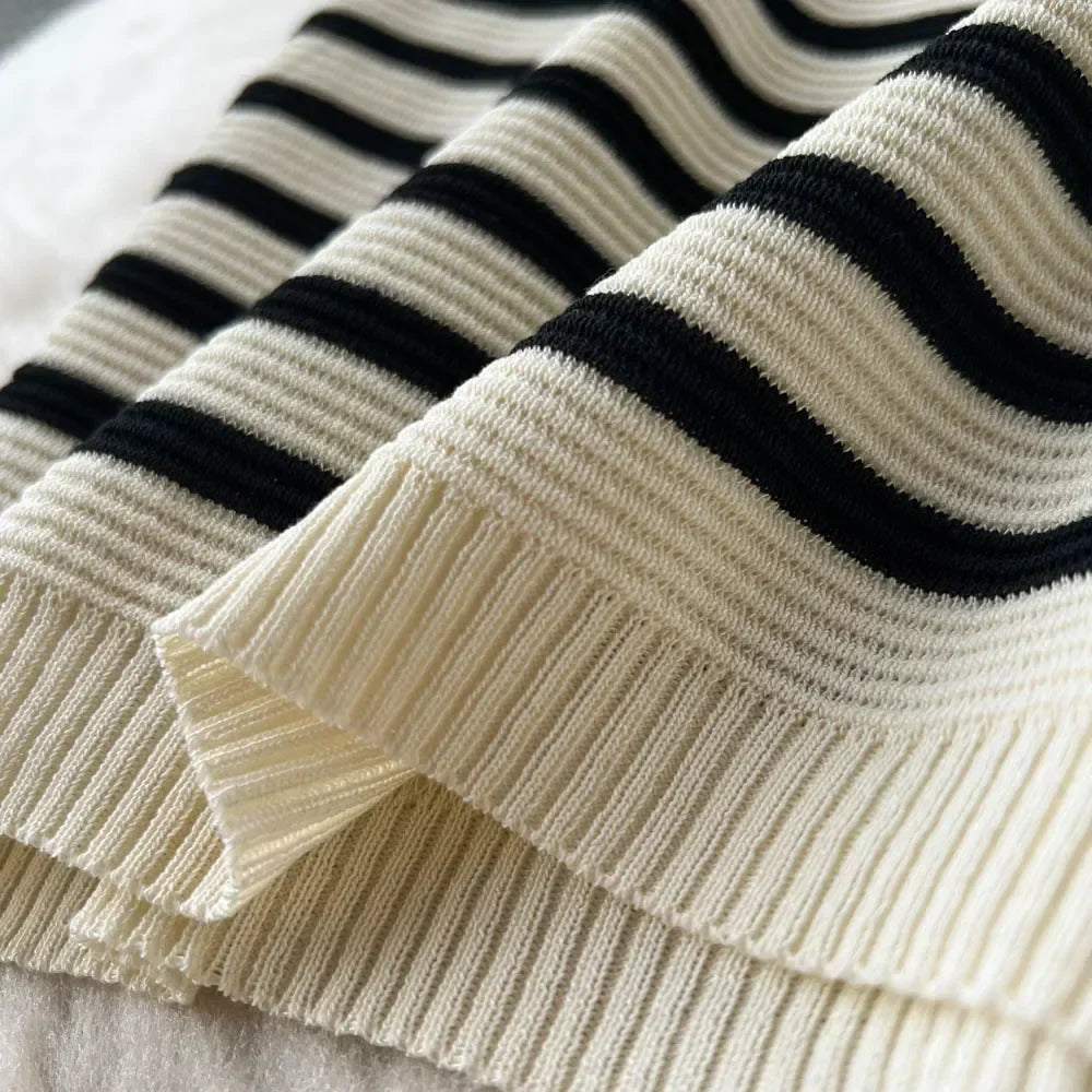 Summer Striped Beach Knitted Dress
