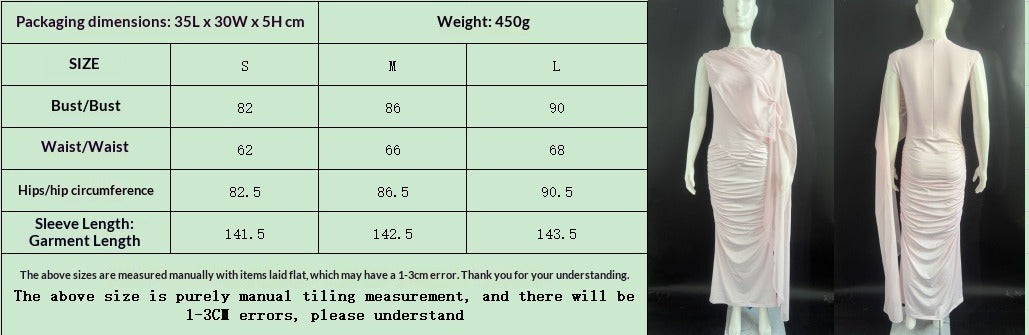 Fashion shawl mesh sexy slim fit pleated resort style dress