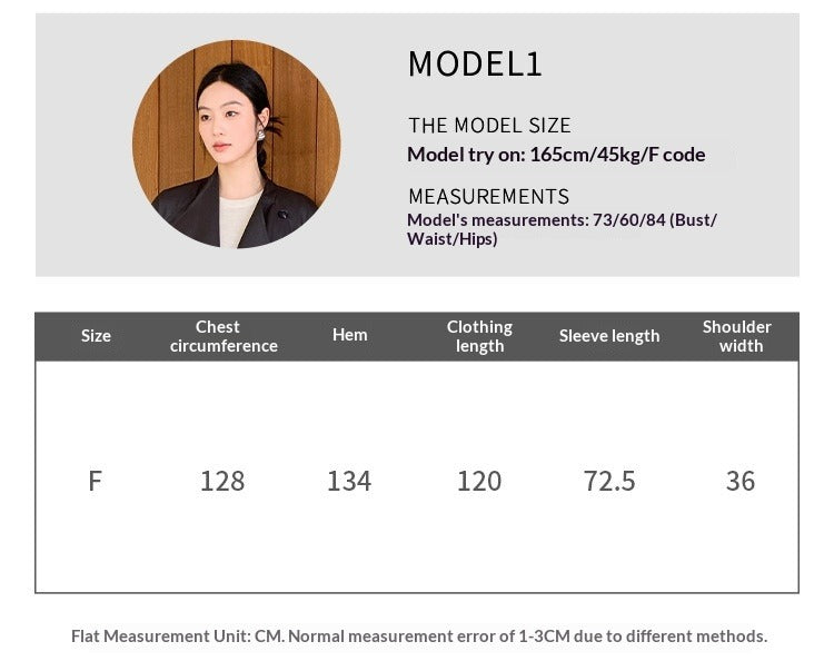 Spring lazy style black stand-up collar long leather trench coat high sense